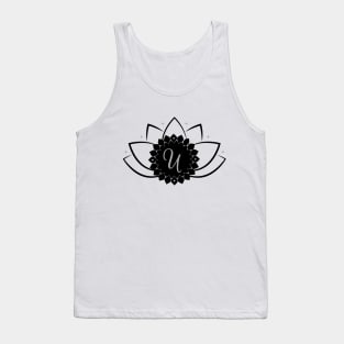 U - Lotus Flower Monogram Tank Top